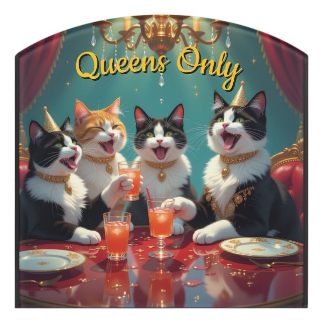 Queens only! door sign (Contour Front)