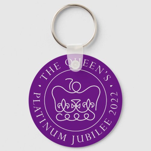 Queens Platinum Jubilee 2022 70th Anniversary  Keychain