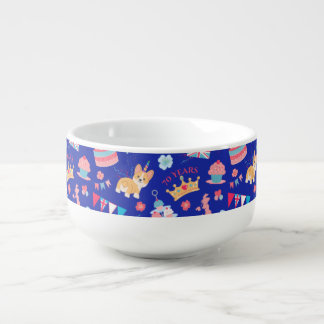 Queen's Platinum Jubilee 2022 | Tea Party Pattern Soup Mug