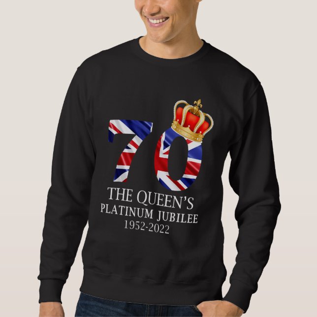 Queen's Platinum Jubilee 70 Years 1952 2022 1 Sweatshirt (Front)
