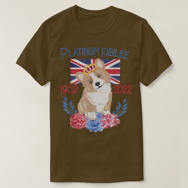 Queens Platinum Jubilee Celebration British Union  T-Shirt (Design Front)