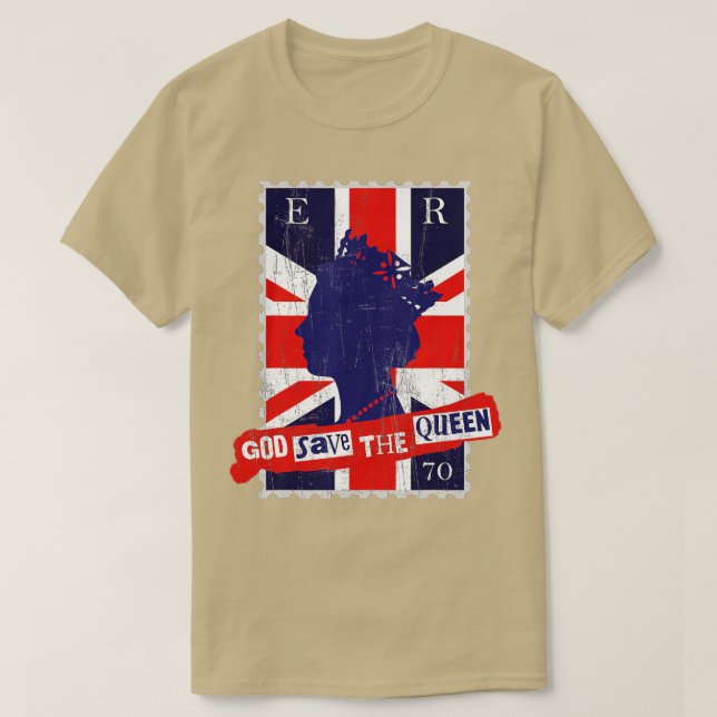 QUEEN'S PLATINUM JUBILEE GOD SAVE THE QUEEN  T-Shirt (Design Front)