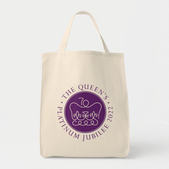 Queen's Platinum Jubilee Tote Bag (Front)