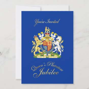 Queen's Platnium Jubilee Party Invitation by AV_Designs at Zazzle