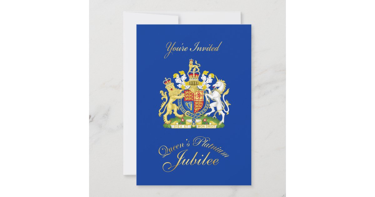 Queen's Platnium Jubilee Party Invitation Zazzle