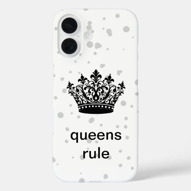 Queens Rule Crown  Case-Mate iPhone Case (Back)