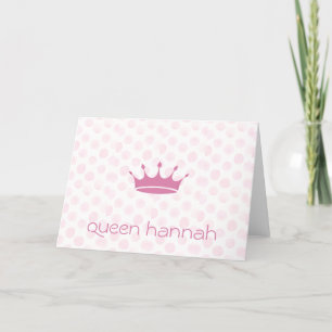 Queens Rule Crown  Thank You Card