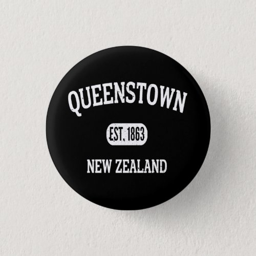 Queens Town Newzealand Vintage  Button