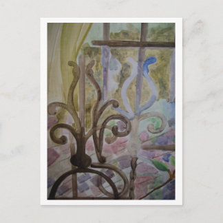 Queens Window detail Postcard