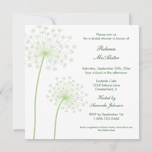 Queen'sAnne Bridal Shower Invitation