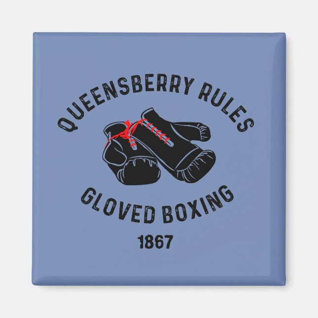 'Queensberry Rules' magnet (Front)