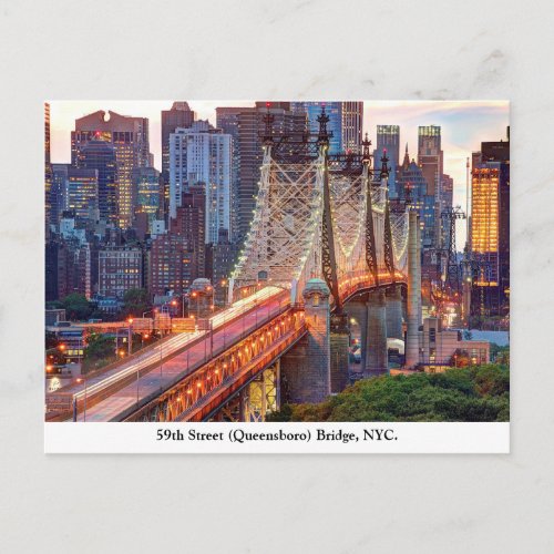 Queensboro Bridge New York Postcard