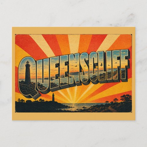 Queenscliff Victoria Australia Seaside Village Art Postcard