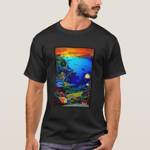 QUEENSLAND AUSTRALIA Great Barrier Reef Travel Pri T_Shirt