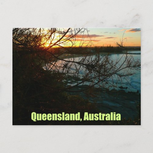 Queensland Australia Sunset Postcard