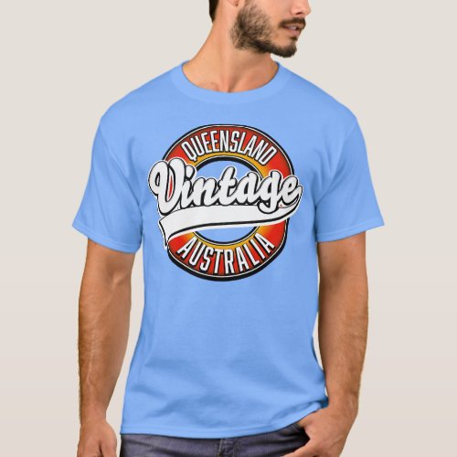 Queensland australia vintage style T_Shirt