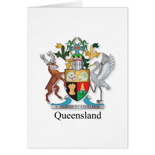 Queensland coat of arms cards (Front)