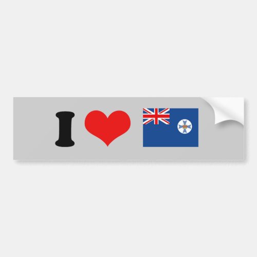 Queensland Flag Bumper Sticker