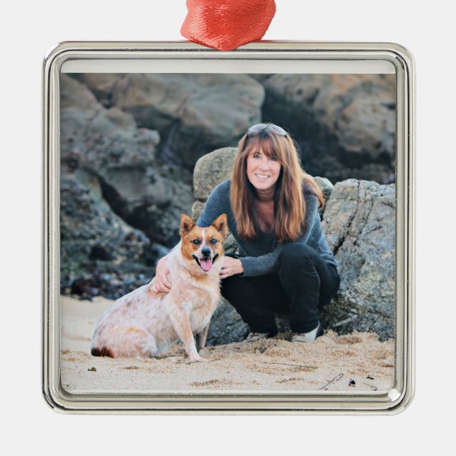 Queensland Red Heeler - Lucy Metal Ornament (Front)