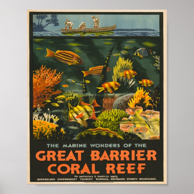 Queensland Vintage Travel Poster (Front)