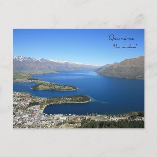 Queenstown from Bobs Peak New Zealand _ Postcard