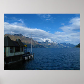 Queenstown Lakeside Dock Poster