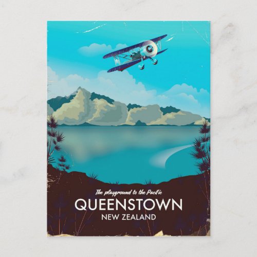 Queenstown New Zealand Postcard