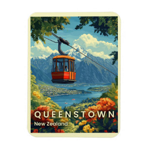 Queenstown, New Zealand Stunning Mountain Views  Magnet