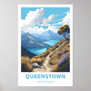 Queenstown New Zealand Travel Print