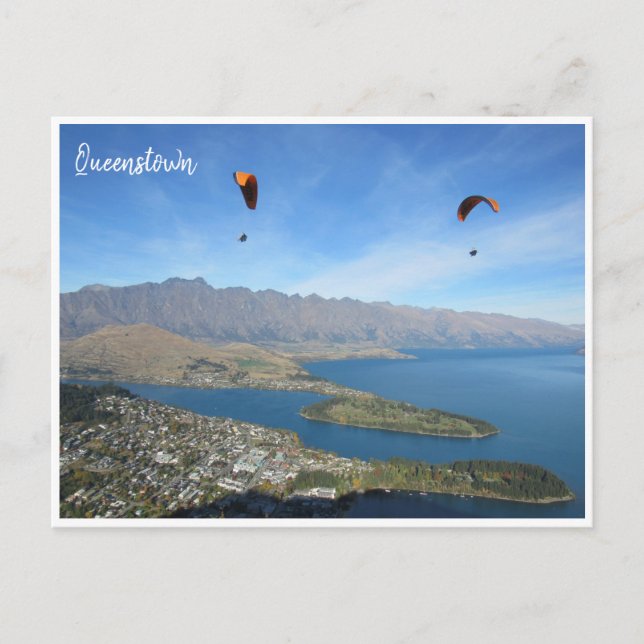 queenstown paragliding postcard (Front)
