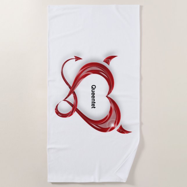 Queentet Beach Towel (Front)