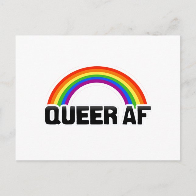 QUEER AF POSTCARD (Front)