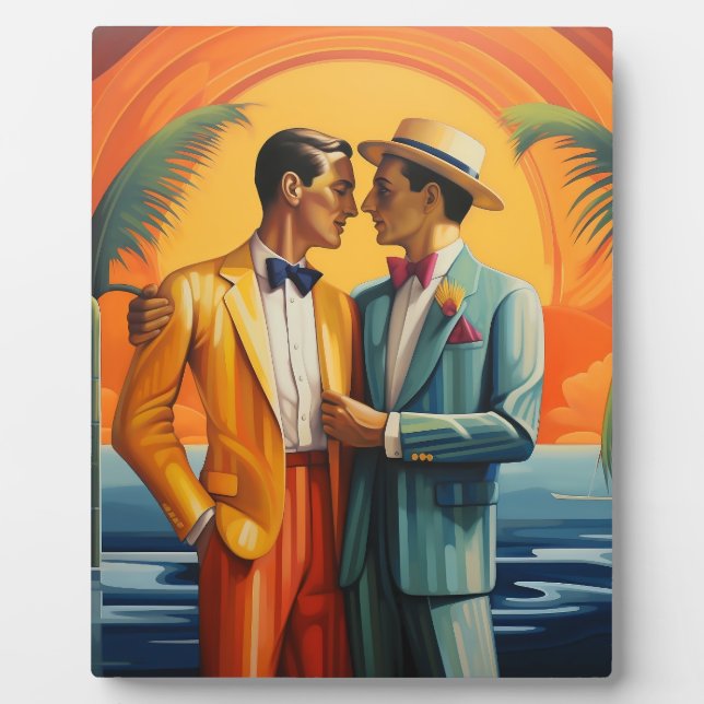 Queer and Chic: Art Deco's Love Legacy Plaque (Front)