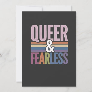 Queer and Fearless LGBT Pride Month Ally  Invitation