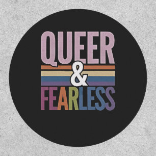Queer and Fearless LGBT Pride Month Ally  Patch
