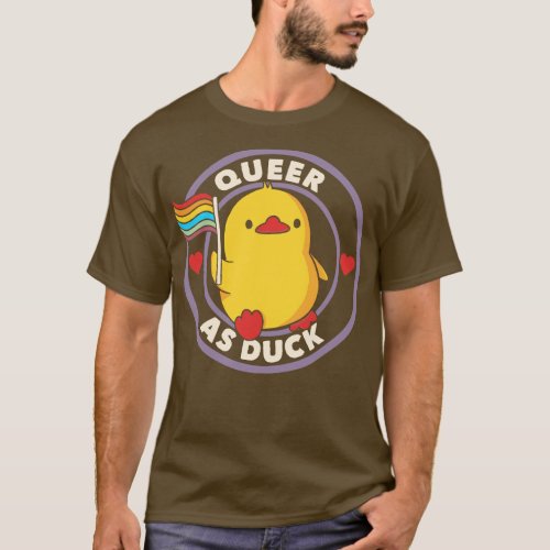 Queer as Duck Pride by Tobe Fonseca T_Shirt