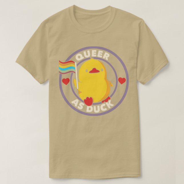 Queer as Duck Pride by Tobe Fonseca T-Shirt (Design Front)