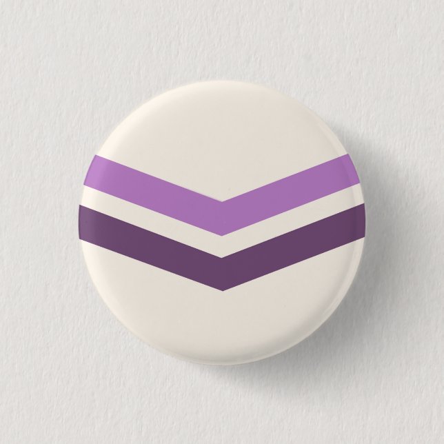 Queer Chevron Pride Flag Badge Button (Front)