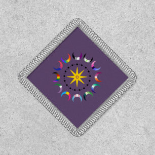 Queer Crescent Pride Moons Magnet Patch