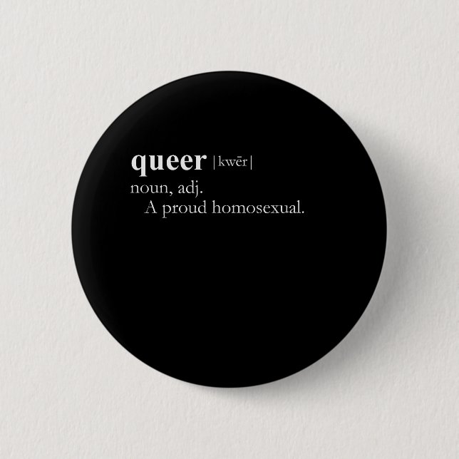 QUEER (definition) Button (Front)