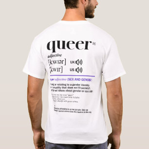 Queer Dictionary, Non-binary pride T-Shirt