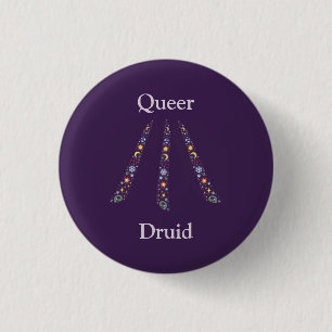 Queer Druid badge / Pinback Button