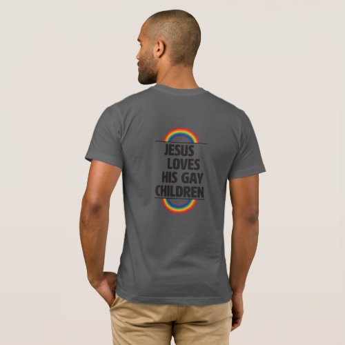 Queer Faith Jesus Loves His Gay Children T_Shirt