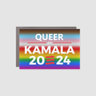 Queer for Kamala Harris Car Magnet