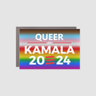 Queer for Kamala Harris Car Magnet