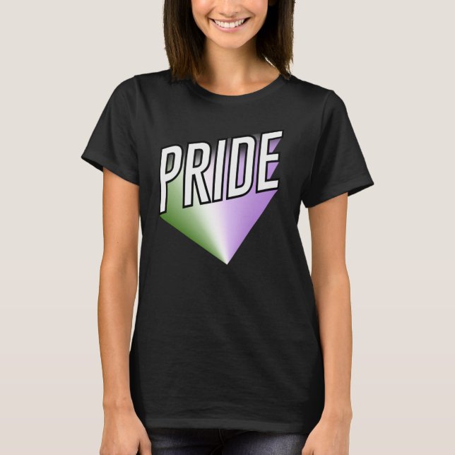 Queer / Genderqueer Pride  T-Shirt (Front)