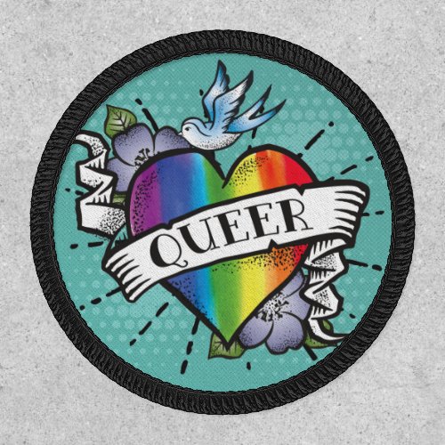 Queer Heart Tattoo Patch