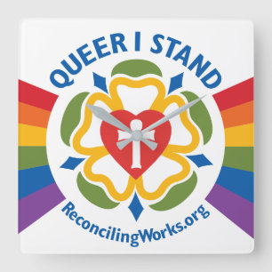 "Queer I Stand" clock