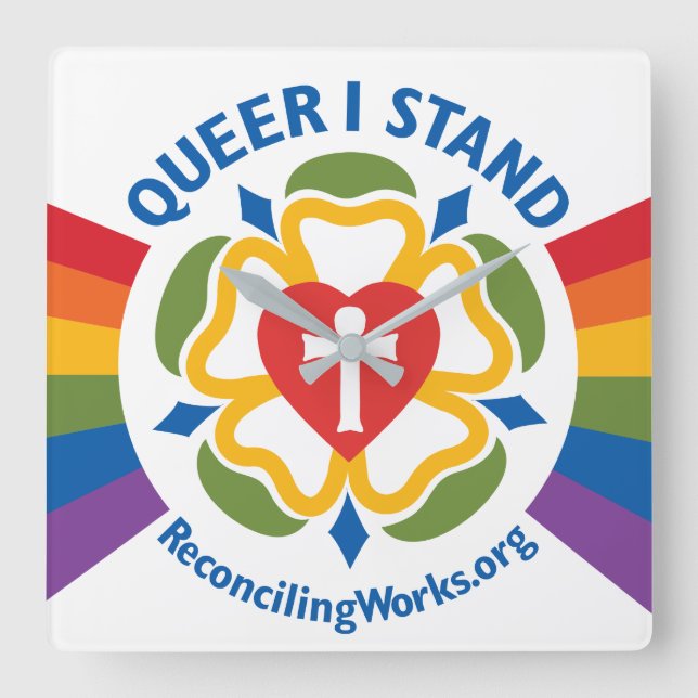 "Queer I Stand" clock (Front)