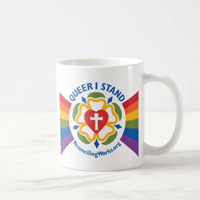 "Queer I Stand" mug (Right)